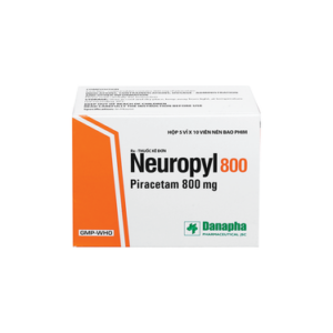 Thuốc Neuropyl 800 Danapha trị chóng mặt, giật rung cơ (5 vỉ x 10 viên)