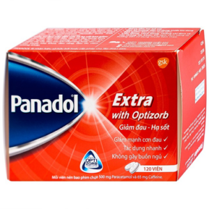 Thuốc Panadol Extra With Optizorb 500mg GSK giảm đau đầu, đau nửa đầu (12 vỉ x 10 viên)