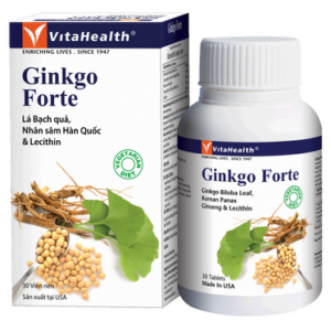 Thực phẩm bảo vệ sức khỏe VitaHealth Ginkgo Forte hỗ trợ hoạt huyết, dưỡng não (30 viên)