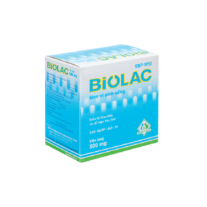 Men vi sinh sống Biolac Biopharco điều trị tiêu chảy, rối loạn tiêu hóa (10 vỉ x 10 viên)