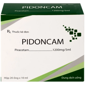 Thuốc Pidoncam 1200mg/5ml đều trị triệu chứng chóng mặt (Hộp 20 ống)