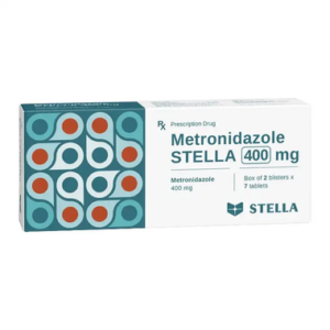 Thuốc Metronidazole Stella 400mg điều trị và phòng ngừa nhiễm nấm, nhiễm khuẩn kỵ khí (2 vỉ x 7 viên)