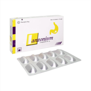 Thuốc Lanzonium 30mg hỗ trợ điều trị viêm loét dạ dày, tá tràng, thực quản (Hộp 30 viên)