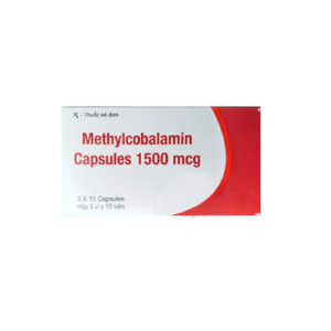 Thuốc Methylcobalamin Capsules 1500 mcg điều trị các bệnh lý thần kinh ngoại biên (3 vỉ x 10 viên)