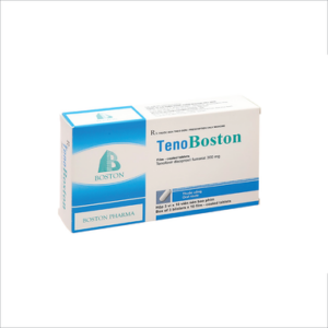 Thuốc TenoBoston 300mg hỗ trợ điều trị nhiễm HlV type 1, viêm gan B (Hộp 30 viên)