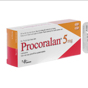 Thuốc Procoralan 7,5mg Servier điều trị đau thắt ngực (4 vỉ x 14 viên)