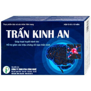 Thực phẩm bảo vệ sức khoẻ viên nang Trấn Kinh An (hộp 3 vỉ x 10 viên)