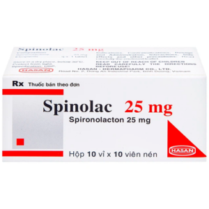 Thuốc Spinolac 25mg Hasan điều trị phù do tim sung huyết (10 vỉ x 10 viên)