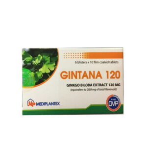 Thuốc Gintana 120mg cải thiện di chứng sau đột quỵ (60 viên)