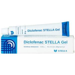 Gel Diclofenac Stella giảm triệu chứng đau và viêm trong trường hợp bong gân, trật khớp, vết bầm (20g)