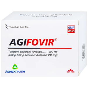 Thuốc Agifovir 300mg Agimexpharm hỗ trợ điều trị HIV-1, viêm gan B mạn tính (3 vỉ x 10 viên)