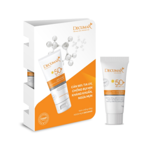 Kem Chống Nắng Dành Cho Da Mụn Decumar Anti- Acne Oil Control Sunblock Cream Spf 50+ (50g)