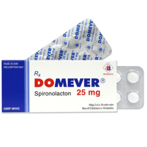 Thuốc Domever 25mg Domesco điều trị suy tim sung huyết (2 vỉ x 10 viên)