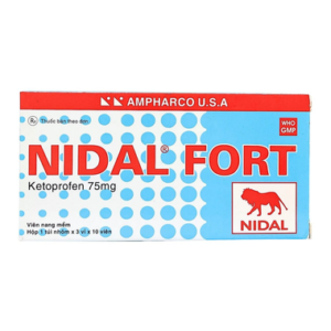 Thuốc Nidal Fort 75mg điều trị các cơn kịch phát thấp khớp viêm (3 vỉ x 10 viên)