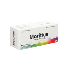 Thuốc Moritius 75mg trị động kinh, rối loạn lo âu (6 vỉ x 14 viên)