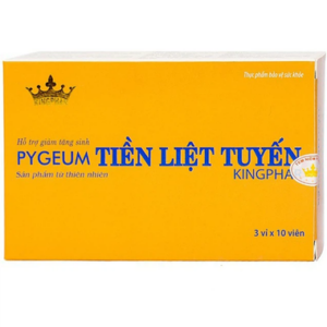 Thực phẩm bảo vệ sức khỏe Pygeum Tiền Liệt Tuyến Kingphar (30 Viên)