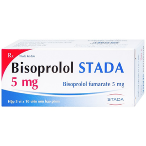 Thuốc Bisoprolol 5mg STD điều trị tăng huyết áp, đau thắt ngực (3 vỉ x 10 viên)