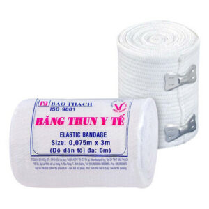 Băng thun y tế Bảo Thạch 3 Móc 0,1m x 3m ( Lóc 10 cuộn)