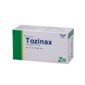 Thuốc bổ sung và điều trị thiếu kẽm Tozinax 70mg (10Vi x 10Vien)