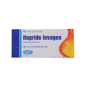 Thuốc Itopride Invagen điều trị viêm dạ dày, chướng bụng, đau bụng, chán ăn, ợ nóng (2 vỉ x 10 viên)