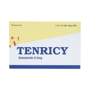 Viên nang mềm Tenricy 0.5mg điều trị triệu chứng phì đại tuyến tiền liệt lành tính (3 vỉ x 10 viên)