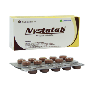 Thuốc Nystatab 500.000 dự phòng và điều trị nhiễm nấm Candida ở đường tiêu hóa (2 vỉ x 10 viên)