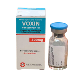 Thuốc Voxin 500mg kháng sinh pha tiêm trị nhiễm khuẩn (hộp 1 lọ)