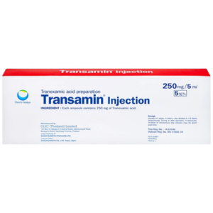 Thuốc tiêm Transamin Injection Daiichi điều trị bệnh bạch huyết, thiếu máu không tái tạo (1 vỉ x 10 ống x 5ml)