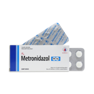 Viên nén Metronidazol 250mg Domesco điều trị nhiễm nhiễm khuẩn,lỵ amid (2 vỉ x 10 viên)