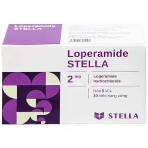 Viên nang cứng Loperamide Stella 2mg giảm tiêu chảy cấp (5 vỉ x 10 viên)