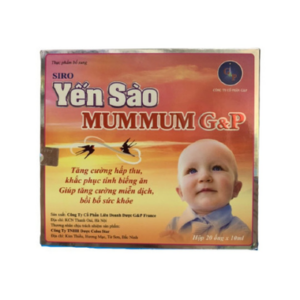 Thực phẩm bổ sung Siro Yến Sào Mum Mum G&P (20 ống)