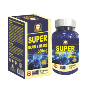 Thực phẩm bảo vệ sức khỏe Super Brain & Heart 360mg (30 viên)