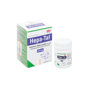 Viên nén Hepa-Taf 25mg BRV điều trị bệnh viêm gan siêu vi B mạn tính (30 viên)