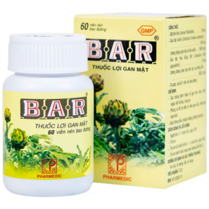 Thuốc lợi gan mật Bar hỗ trợ điều trị các bệnh về gan (Hộp 60 viên)