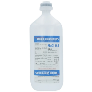 Dung dịch Sodium Chloride 0.9% hỗ trợ rửa vết thương, dụng cụ phẫu thuật (500ml)