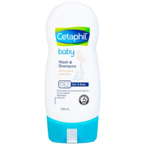 Sữa tắm gội trẻ em tinh chất hoa cúc Cetaphil Baby Gentle Wash & Shampoo (230ml)