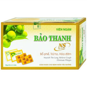 Viên ngậm Bảo Thanh bổ phế, trừ ho, hoá đờm (20 vỉ x 5 viên)