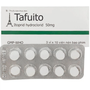 Thuốc Tafuito 50mg Tipharco điều trị bệnh lý về dạ dày (3 vỉ x 10 viên)