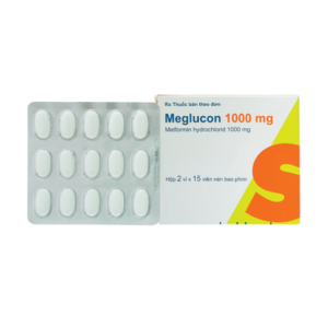 Thuốc Meglucon 1000mg Hỗ Trợ Điều Trị Bệnh Đái Tháo Đường Tuýp 2 (Hộp 2 Vỉ X 15 Viên)