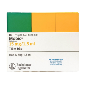 Dung dịch tiêm Mobic 15mg/1.5ml Boehringer điều trị viêm xương khớp (5 ống x 1.5ml)