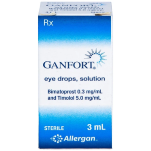 Thuốc nhỏ mắt Ganfort hỗ trợ điều trị Glaucoma góc mở, tăng nhãn áp (Chai 3ml)