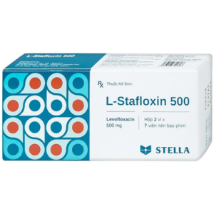 Viên nén L-Stafloxin 500 Stella điều trị nhiễm khuẩn (2 vỉ x 7 viên)