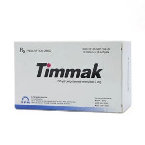 Thuốc Timmak 3mg điều trị chóng mặt, đau nửa đầu (6 vỉ x 10 viên)