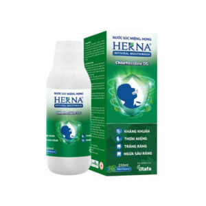 Nước súc miệng họng Herna người lớn (bạc hà) chai 250ml