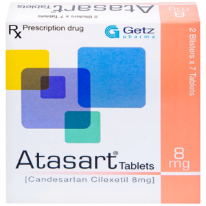 Thuốc Atasart  8mg hỗ trợ điều trị tăng huyết áp (Hộp 14 viên)