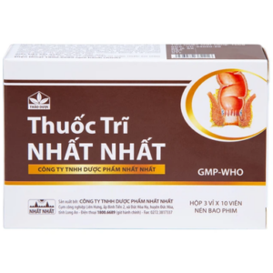 Thuốc Trĩ Nhất Nhất giảm đau rát hậu môn, làm bền vững thành mạch, điều trị các trường hợp trĩ cấp tính (Hộp 30 viên)