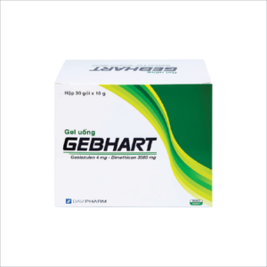 Gel uống Gebhart điều trị triệu chứng cơn đau dạ dày (30 gói x 10g)