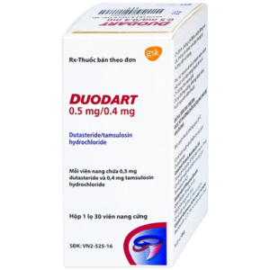 Thuốc Duodart 0.5mg/0.4mg GSK điều trị bệnh phì đại lành tính tuyến tiền liệt (30 viên)