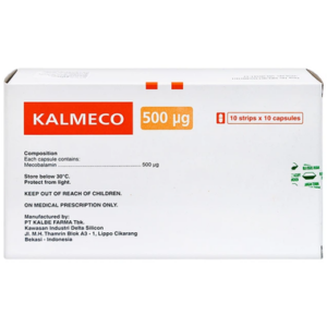 Thuốc Kalmeco hỗ trợ điều trị các bệnh thần kinh ngoại biên do thiếu hụt vitamin B12 (Hộp 100 viên)