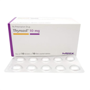 Thuốc Thyrozol 10mg Merck điều trị cường giáp (10 vỉ x 10 viên)